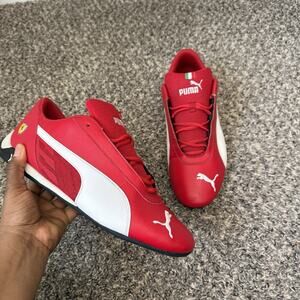Puma Scuderia Ferrari SF R-CAT Rosso Corsa Red White Shoes 339937-01 Men’s US 12